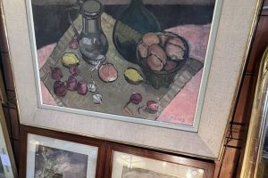Tableau du peintre loriaux nature morte 1945